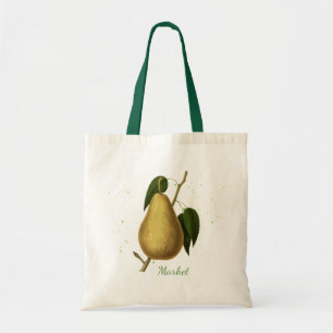 Green Pear Market Tote