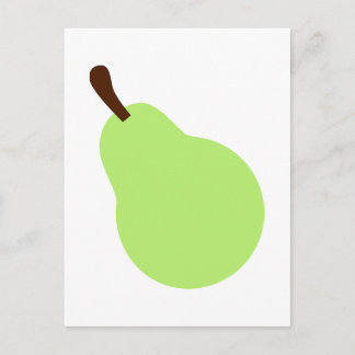Green pear postcard