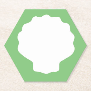 Green Pearl Paper Coaster