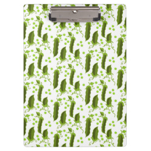 Green Peas Plants Leaves Round Vegetable Foods Clipboard
