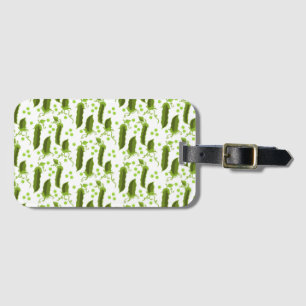 Green Peas Plants Leaves Round Vegetable Foods Luggage Tag