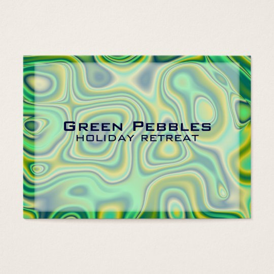 green pebbles business card
