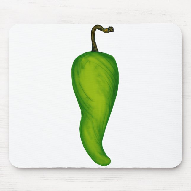 Green Pepper Mouse Mat (Front)