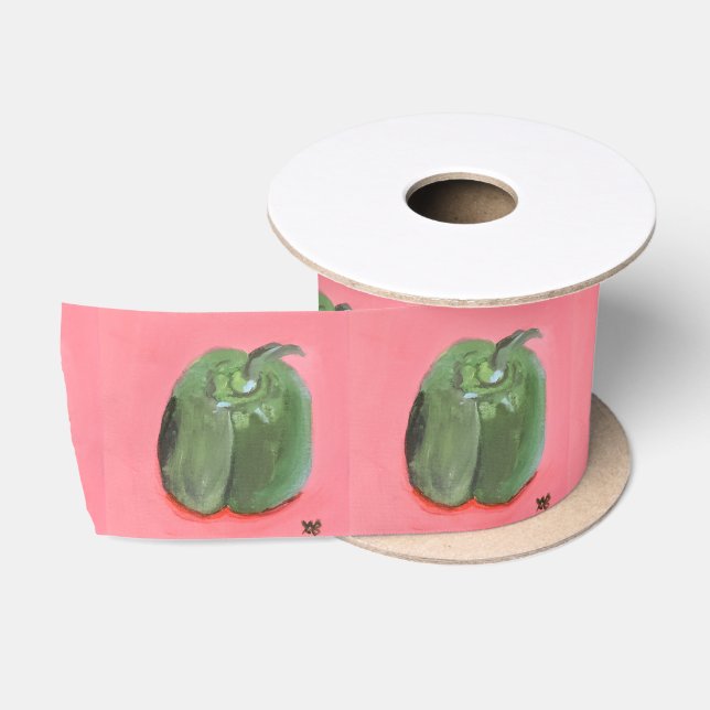 Green Pepper Satin Ribbon (Spool)