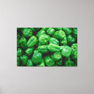 Green Peppers Canvas Print