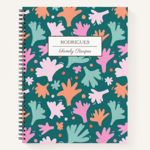 Green Personalised Family Recipe Notebook
