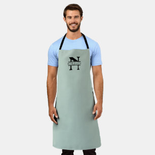 Green Personalised Monogram Apron