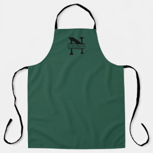 Green Personalised Monogram Apron