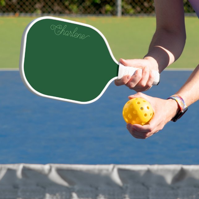 Green Personalised Pickleball Paddle (Insitu)