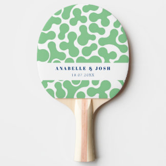 Green Personalised Ping Pong Paddle