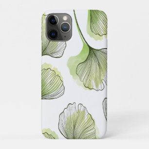 Green petals iPhone 11 pro case