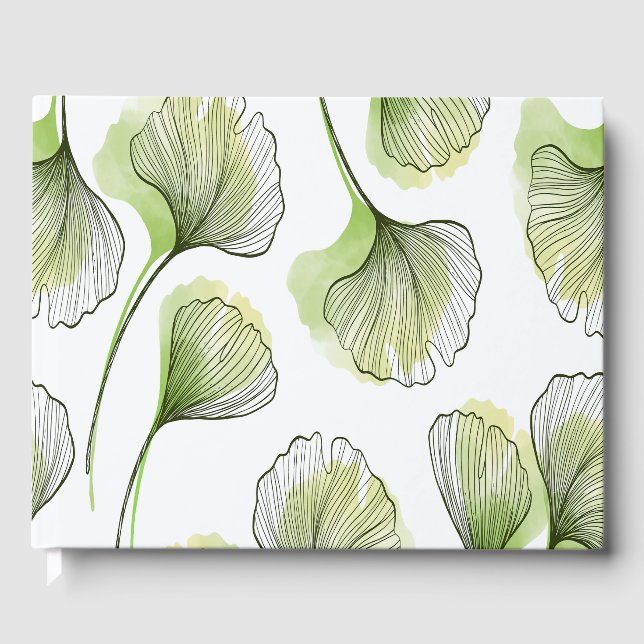 Green petals guest book (Front)