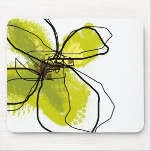 Green Petals - Mouse Pad
