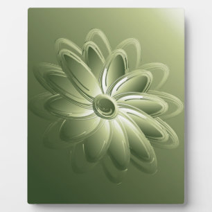 green petals plaque