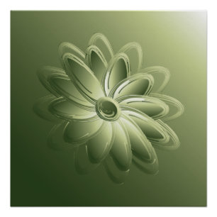green petals poster