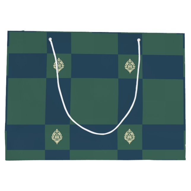 Green Petrol Logo Large Gift Bag (Back)