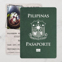Green Philippines Passport Save The Date