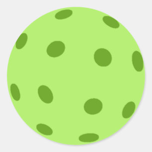Green Pickleball Classic Round Sticker