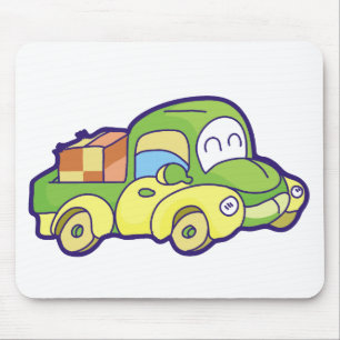 Green Pickup Truck Mouse Mat
