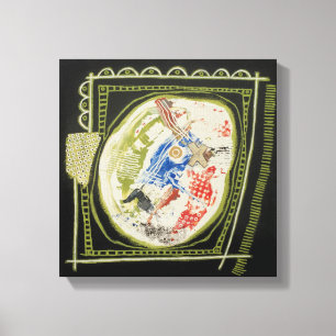 Green Piece 2 Canvas Wrapped Print