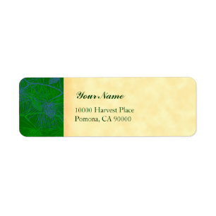 Green Pine Custom Holiday Address Labels