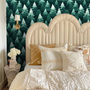 Green Pine Forest Wallpaper