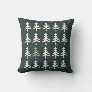 green pine tree cushion