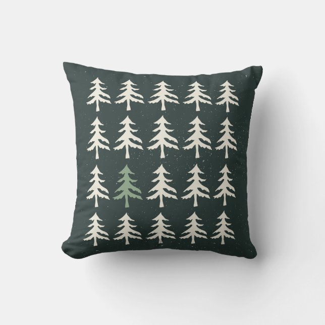 green pine tree cushion (Front)