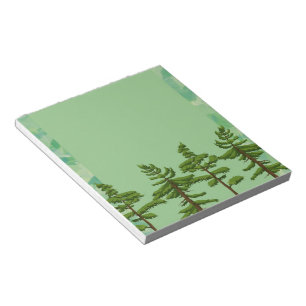 Green  Pine Tree Notepad
