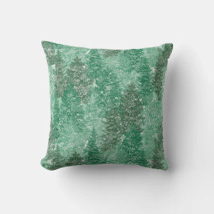 Green Pine Tree Patttern Cushion
