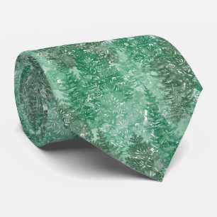 Green Pine Tree Patttern Tie