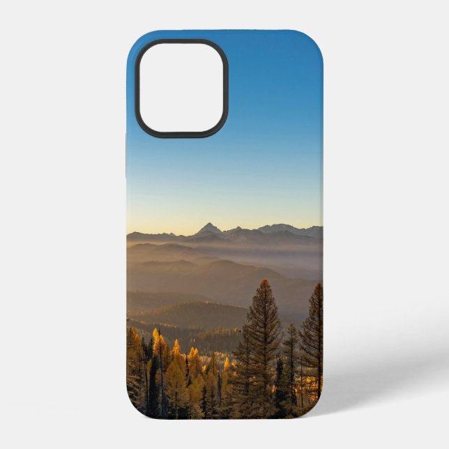 GREEN PINE TREES ON MOUNTAIN UNDER BLUE SKY DURING iPhone CASE (Back)