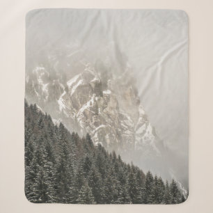 GREEN PINE TREES SHERPA BLANKET