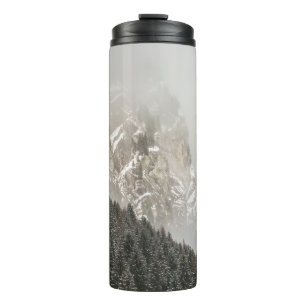 GREEN PINE TREES THERMAL TUMBLER