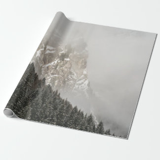 GREEN PINE TREES WRAPPING PAPER