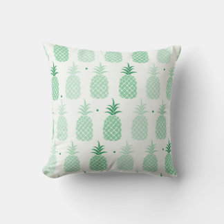 Green Pineapple Pattern Throw Pillow