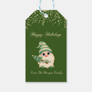 Green PineTree,Confetti,Green Gift Tags