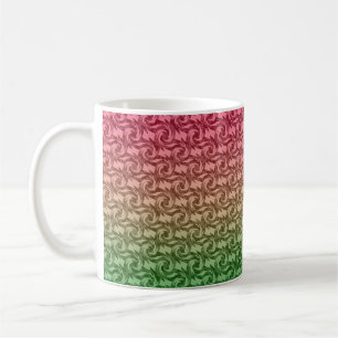 Green pink gradient coffee mug