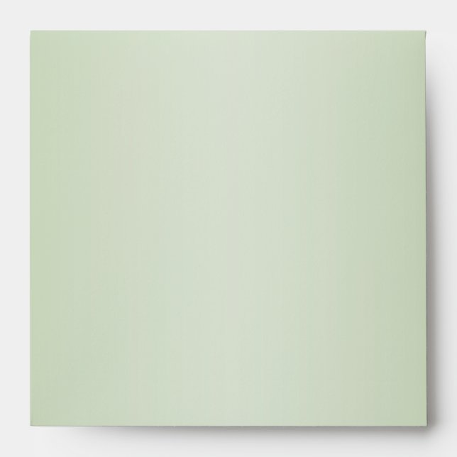 Green & Pink Return Address Envelope for 5" Square (Front)