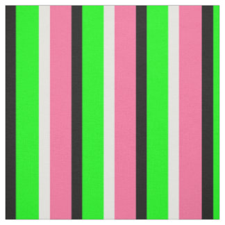 Green Pink Stripes Textile Fabric