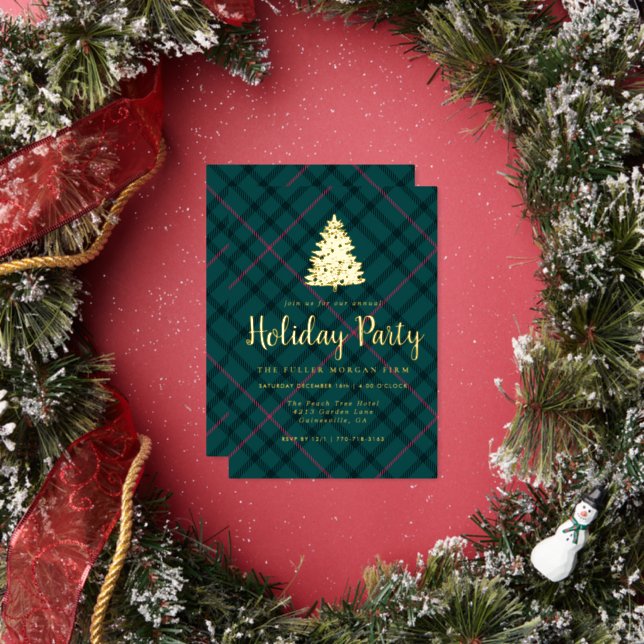 Green & Pink Tartan | Corporate Holiday Party (Insitu)