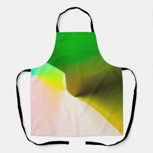 green pink yellow white abstract art coffee mug apron