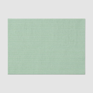 Green Pinstripe Stripes Tissue Paper
