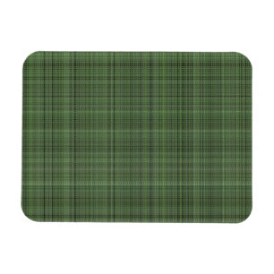 Green Pinstriped Fabric Magnet