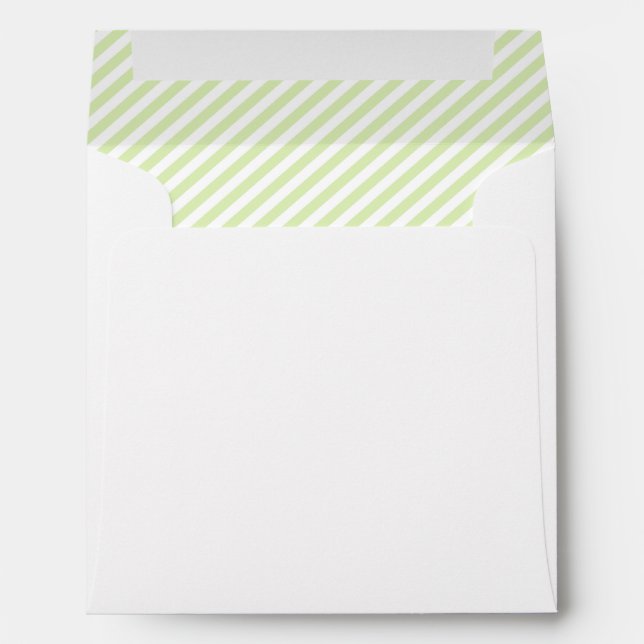 Green Pinstripes Envelopes (Back (Bottom))