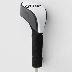 GREEN Piping Custom Golf Driver Headcover Blank