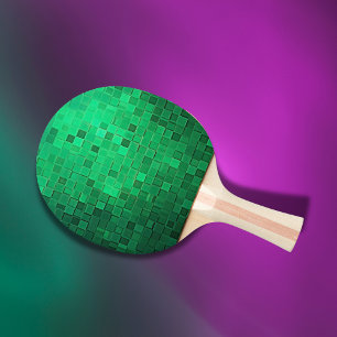 Green Pixel Art    Ping Pong Paddle