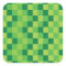 Green Pixel Stickers - Personalise with your text