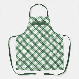Green Plaid Apron