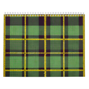 Green Plaid Calendar
